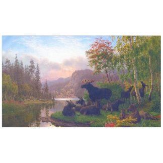 Majesteits in een Zweeds Autumn Landschap Tafelkleed