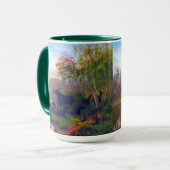 Majesteits in een Zweeds herfstlandschap Mok (Voorkant links)