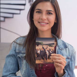 Majestic Aardvark Roam de aride vlakten Briefkaart