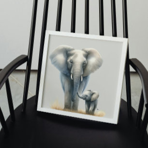 Majestic africaine Elephant étiré toile Imprimer