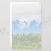 Majestic Alaska Mountains Briefpapier (Voorkant / Achterkant)