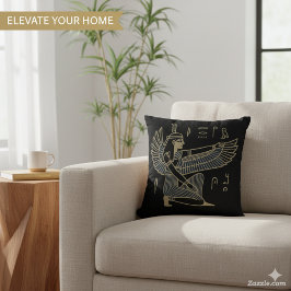 Majestic Ankh Golden Royal Amulet Kussen