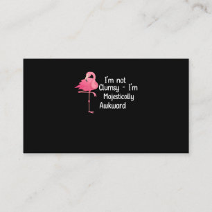 Majestic Awkward Clumsy Women Flamingo Visitekaartje