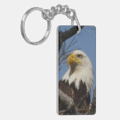 Majestic Bald Eagle 2 sided Sleutelhanger (Voorkant Links)