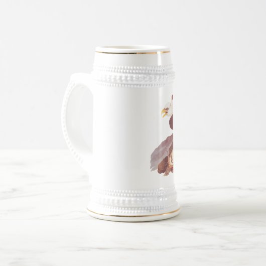 Majestic Bald Eagle by Audubon with Fresh Fish Bierpul (Voorkant links)