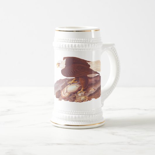 Majestic Bald Eagle by Audubon with Fresh Fish Bierpul (Voorkant rechts)