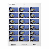 Majestic Bald Eagle Etiket (Full Sheet)