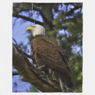 Majestic Bald Eagle Fleece Deken