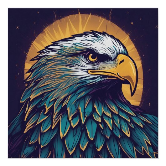Majestic Bald Eagle Perfect Poster (Voorkant)
