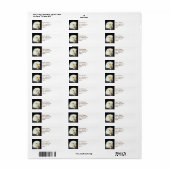 Majestic Bald Eagle Portret Etiket (Full Sheet)