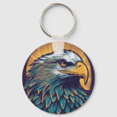 Majestic Bald Eagle Sleutelhanger (Achterkant)