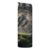 Majestic Bald Eagle Stijgend Door Waterval Thermosbeker (Geroteerd rechts)