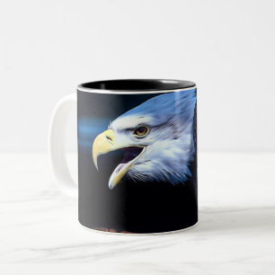 Majestic Bald Eagle Tweekleurige Koffiemok
