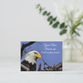 Majestic Bald Eagle Visitekaartje (Staand voorkant)