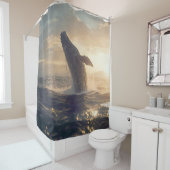 Majestic Baleine de rebut au rideau de douche couc (En situation)