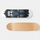 Majestic Black Lion Face Skateboard (Horizontaal)