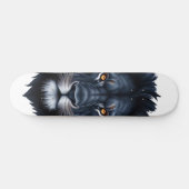 Majestic Black Lion Face Skateboard (Horizontaal)