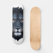 Majestic Black Lion Face Skateboard (Voorkant)