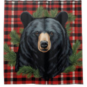 Majestic Black Ours rideau de douche (Devant)