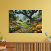 Majestic Blossom Canopy Garden Path Canvas Afdruk (Insitu (Woonkamer))