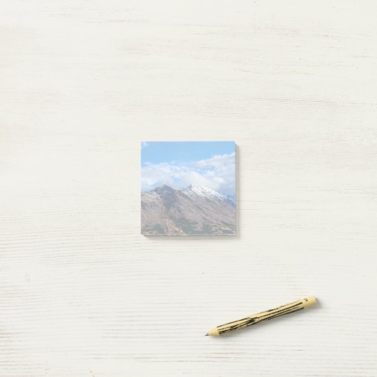 Majestic Blue Alpine Post-It Notes (Sur un bureau)