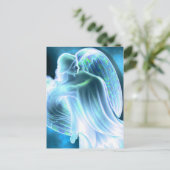 Majestic Blue Angel Briefkaart (Staand voorkant)