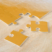 Majestic Blue en Blauwgroen golven op Sandy Shore Legpuzzel (Zijkant)