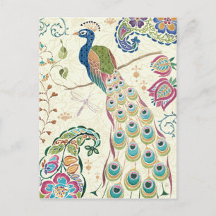 Majestic Blue Peacock Briefkaart