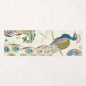 Majestic Blue Peacock Yogamat (Voorkant (horizontaal))