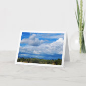 Majestic Blue Sky Landschap Kaart (Voorkant)