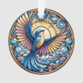 Majestic Bluebird Onder de Gouden Zon Ornament (voorkant)