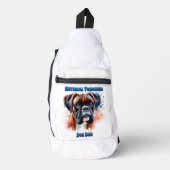 Majestic Boxer Dog Honours Purebred Day Sling Bag (Voorkant)