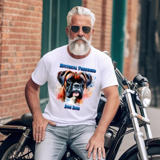 Majestic Boxer Dog Honours Purebred Day T-shirt
