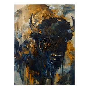 Majestic Buffalo, Bison Poster Perfect Poster