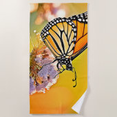 Majestic Butterfly Close Up Design Strandlaken (Voorkant)
