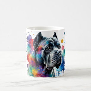 Majestic Cane Corso Waterverf Art Mok