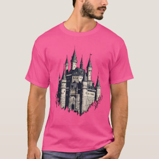 Majestic Castle Silhouette – Een tijdloos sprookje T-shirt