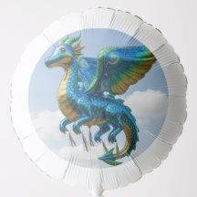 Majestic Celestial Dragon Mylar Balloon