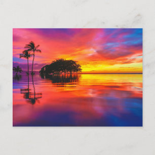 Majestic Clouds & Reflection Briefkaart