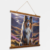 ✨ "Majestic Collie Dreams : Tapisseries en bois de (Incliné)