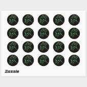 Majestic Constellation Round Stickers (Feuille)