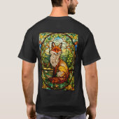 "Majestic Crystal Fox Portrait T-shirt" T-shirt (Achterkant)