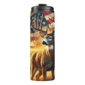Majestic Deer bij Sunrise Glory Thermosbeker (Voorkant)