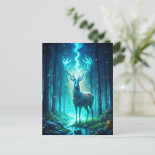 Majestic Deer Briefkaart (Staand voorkant)