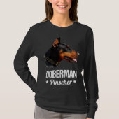 Majestic Doberman Pinscher Animal Art Design T-shirt (Voorkant)