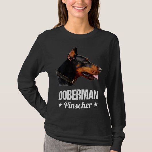 Majestic Doberman Pinscher Animal Art Design T-shirt (Voorkant)