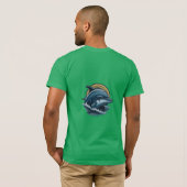 Majestic Dolphins Splash T-shirt (Achterkant volledig)