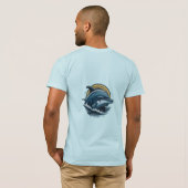 Majestic Dolphins Splash T-shirt (Achterkant volledig)