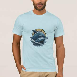 Majestic Dolphins Splash T-shirt