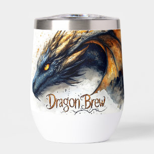 Majestic Dragon Head Waterverf